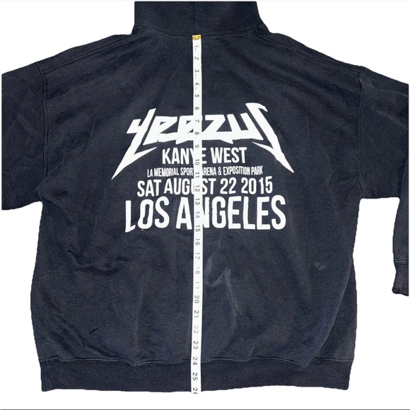 Kanye West Yeezus Tour Hoodie - XL 2015 Los Angeles check photos for damaged - Picture 3 of 7